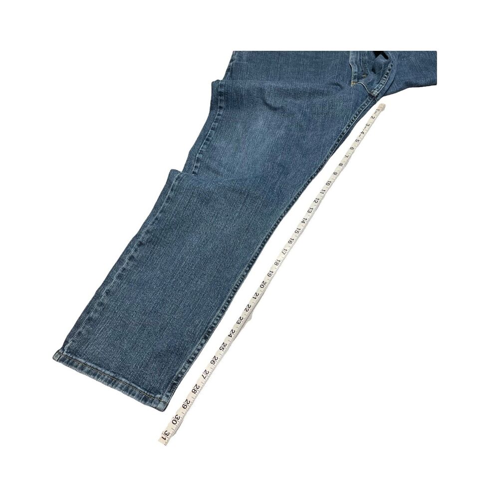 Wrangler Jeans Men's 42 X 30 Blue Denim Cotton High-Rise Straight Leg Zip Fly - Picture 6 of 8